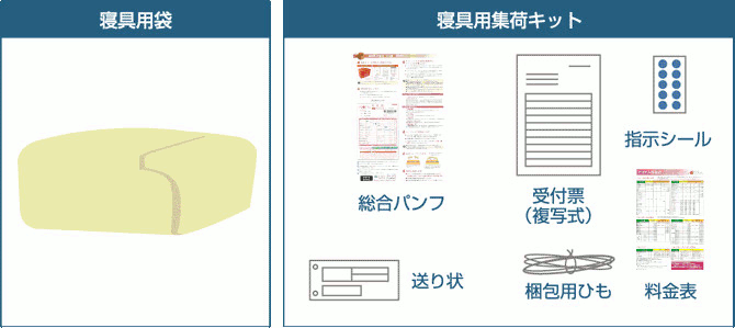 寝具用集荷キット