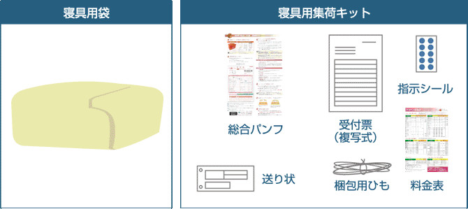 寝具用集荷キット